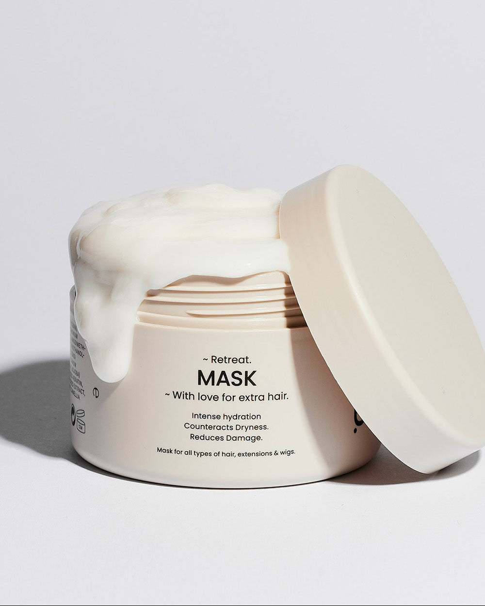 BHBD Mask 250ml – deep treatment hair mask with keratin, jojoba oil and shea butter for hydration and repair.