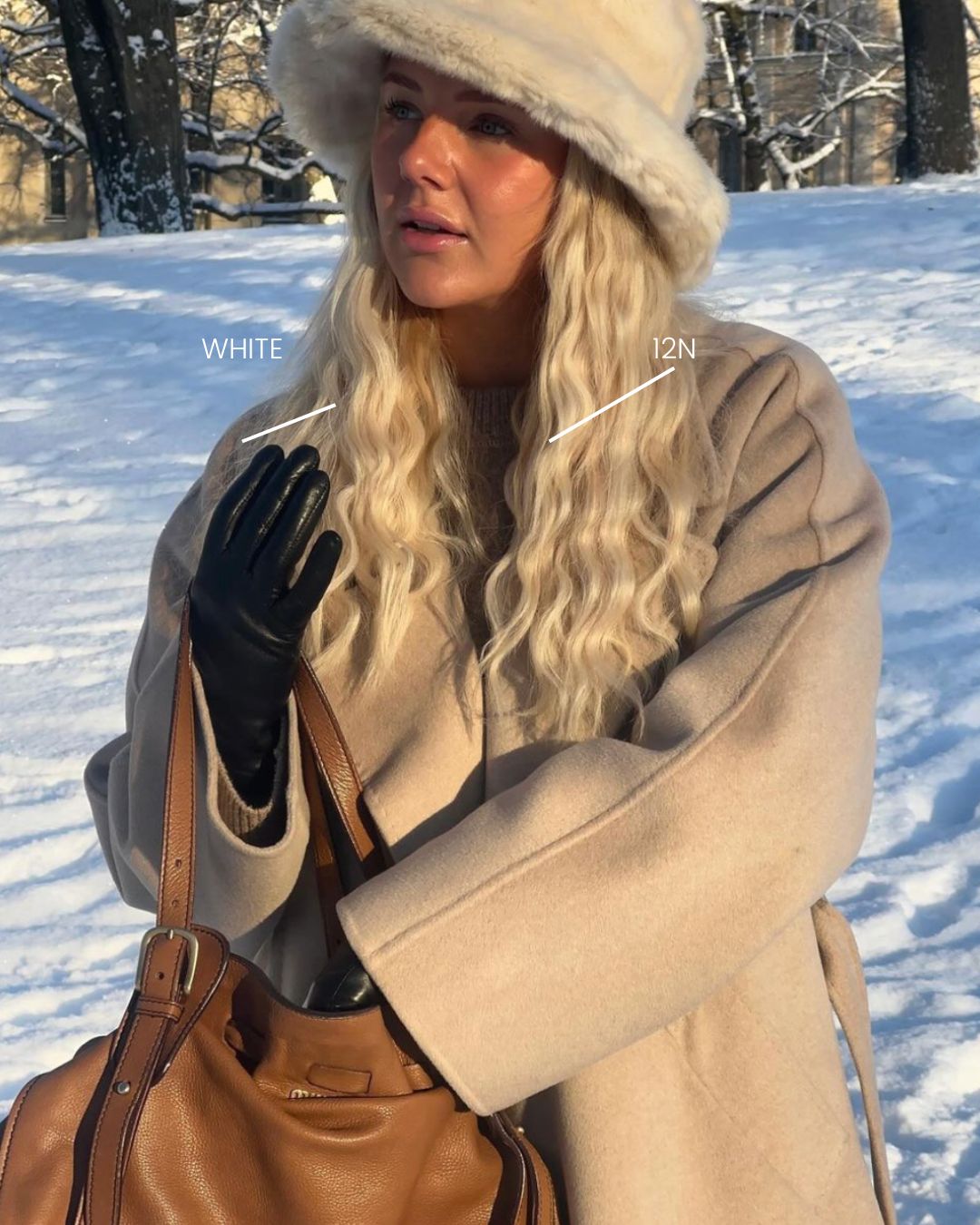 Tape Extensions White – pre-taped Remy human hair extensions in pure white shade; seamless, soft and tangle-free; comes in 35cm, 50cm, and 60cm. 100% Remy hair, gentle extensions.