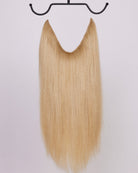 Hairband 10NB/11N – Halo hair extensions in light beige blonde and medium natural blonde blend; fuller & longer hair in 60 seconds; 40cm/16 inch. 100% Remy hair, gentle extensions.